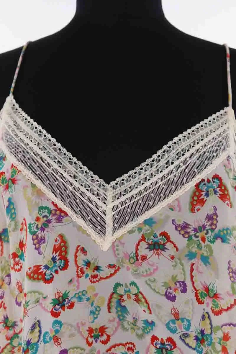 Top sans manche Zadig & Voltaire Christy Multicolore en Soie