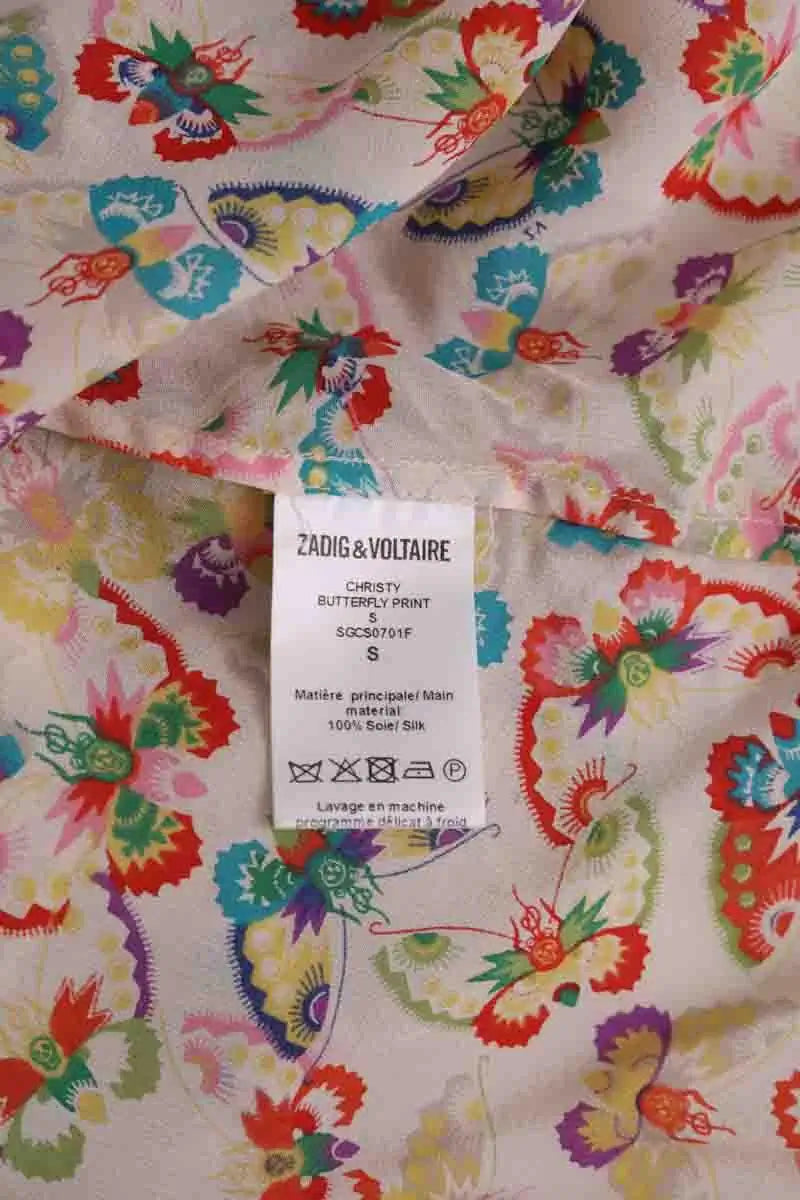 Top sans manche Zadig & Voltaire Christy Multicolore en Soie