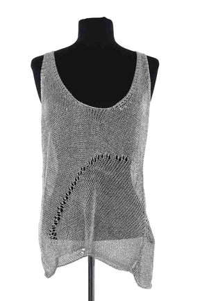 Top sans manche Zadig & Voltaire Gris en Viscose, taille M - Seconde Main
