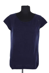 Top sans manche Zadig & Voltaire Marine en Cachemire, taille M - Seconde Main