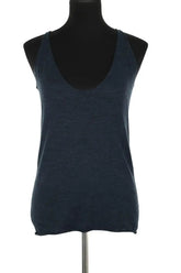 Top sans manche Zadig & Voltaire Marine en Laine, taille S - Seconde Main