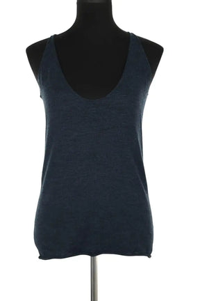 Top sans manche Zadig & Voltaire Marine en Laine, taille S - Seconde Main