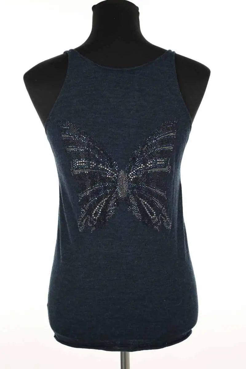 Top sans manche Zadig & Voltaire Marine en Laine