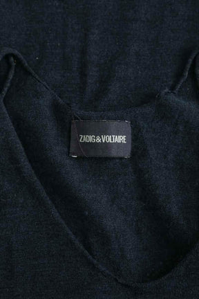 Top sans manche Zadig & Voltaire Marine en Laine