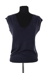 Top sans manche Zadig & Voltaire Marine en Soie, taille S - Seconde Main