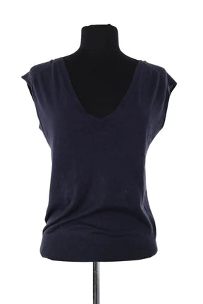 Top sans manche Zadig & Voltaire Marine en Soie, taille S - Seconde Main