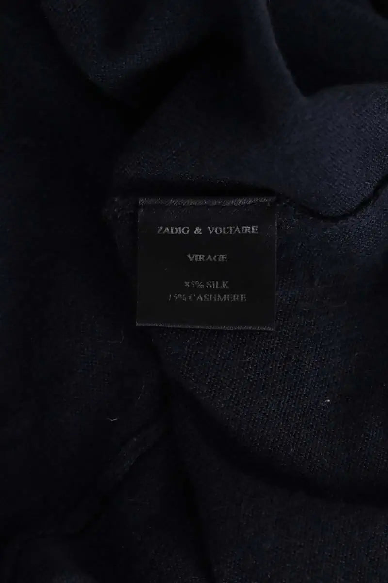 Top sans manche Zadig & Voltaire Marine en Soie