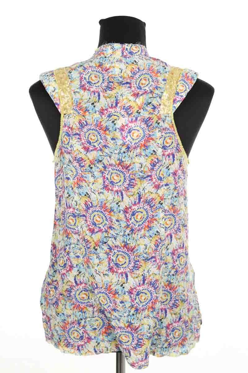 Top sans manche Zadig & Voltaire Multicolore en Soie