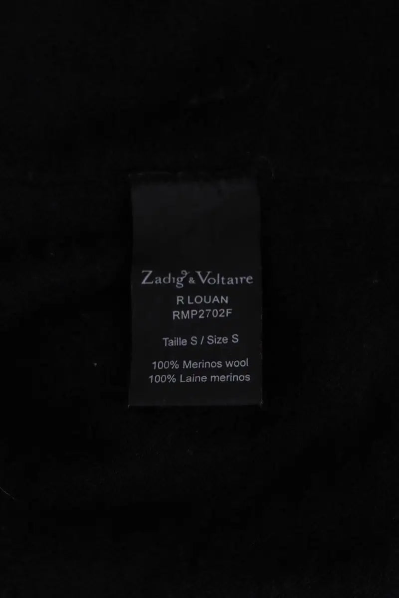 Top sans manche Zadig & Voltaire Noir en Laine