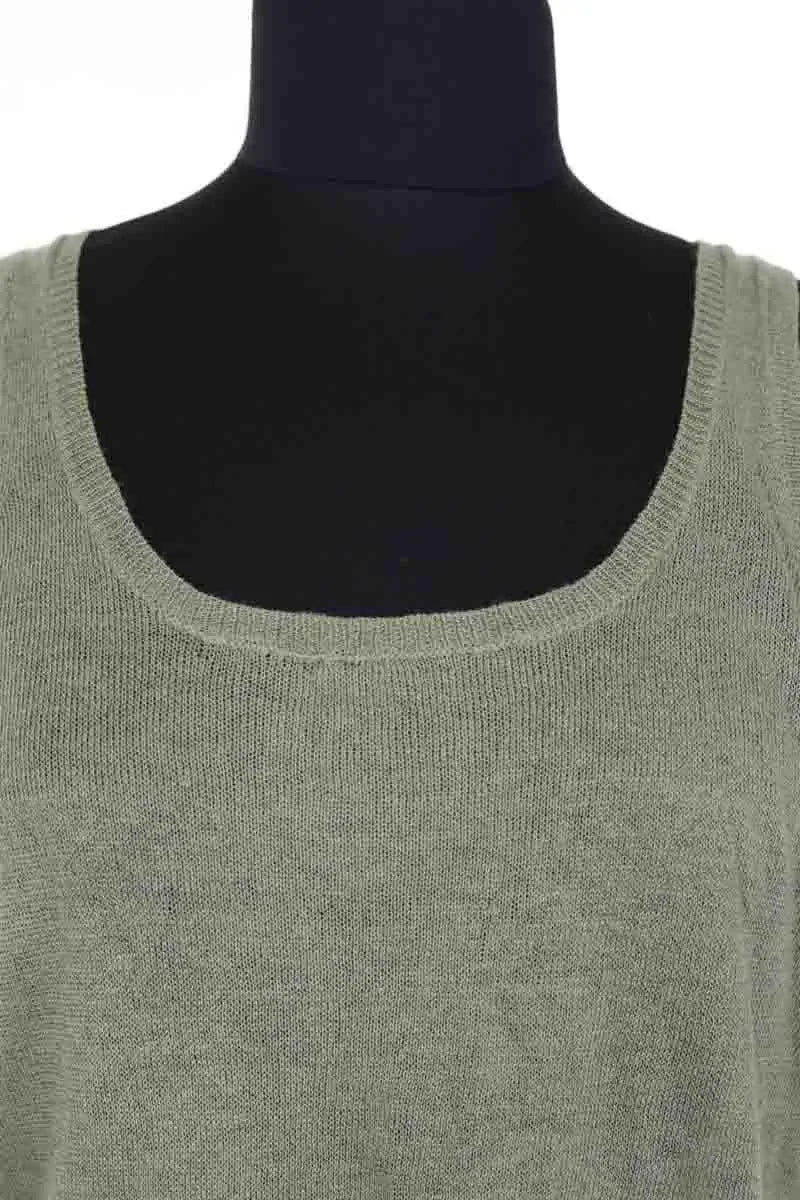 Top sans manche Zadig & Voltaire Vert en Lin