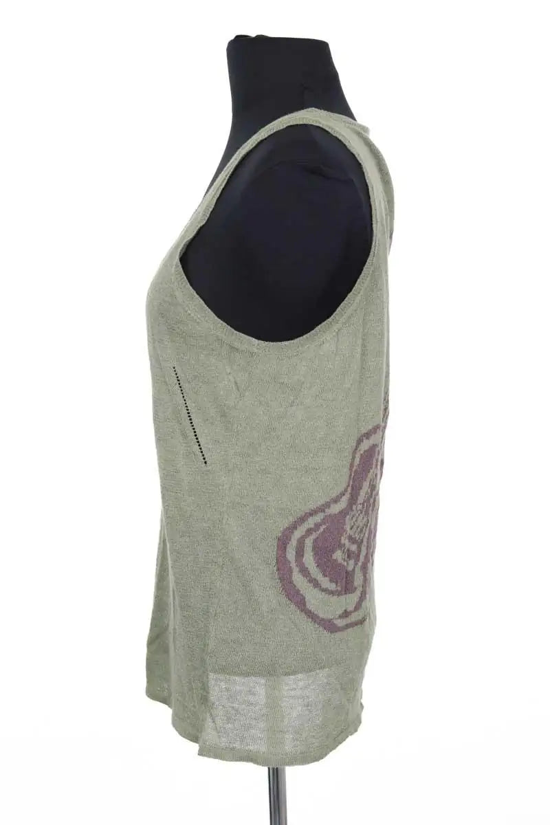 Top sans manche Zadig & Voltaire Vert en Lin