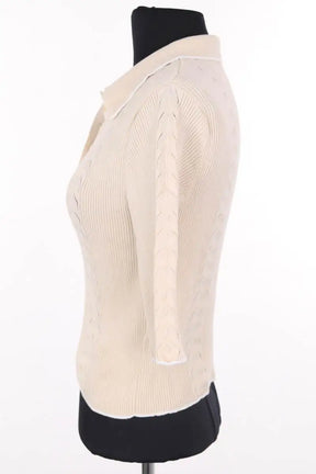 Top Sessun Jodi Ecru en Coton