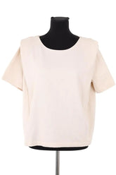 Top Sézane Beige en Coton, taille L - Seconde Main