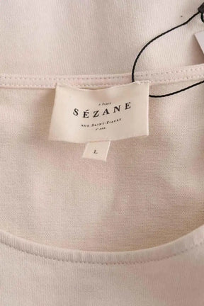 Top Sézane Beige en Coton