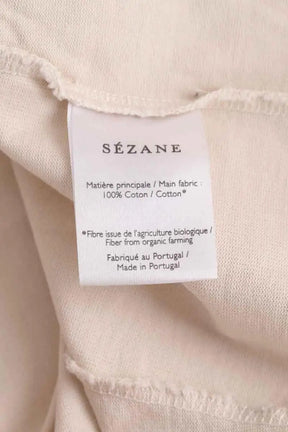 Top Sézane Beige en Coton