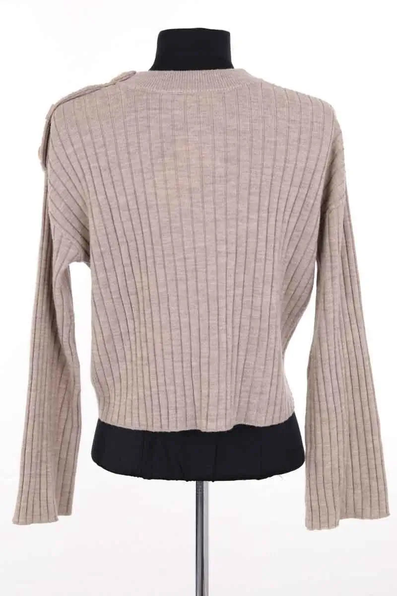 Top Sézane Beige en Laine