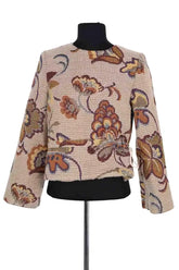 Top Sézane Beige en Synthétique, taille XS - Seconde Main