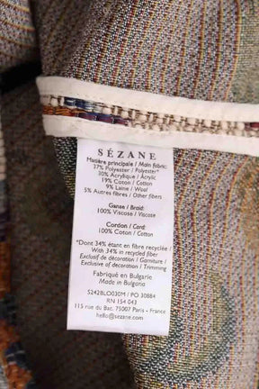 Top Sézane Beige en Synthétique