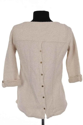 Top Sézane Ecru en Coton