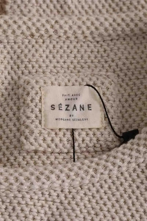 Top Sézane Ecru en Coton