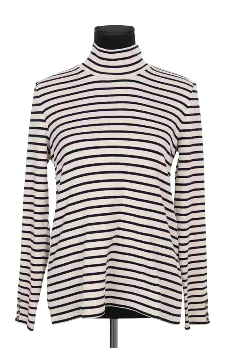 Top Sézane Felix Ecru en Coton, taille XXL - Seconde Main