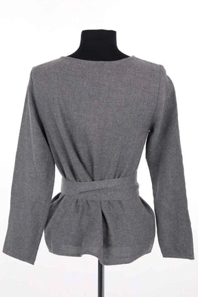 Top Sézane Gris en Coton