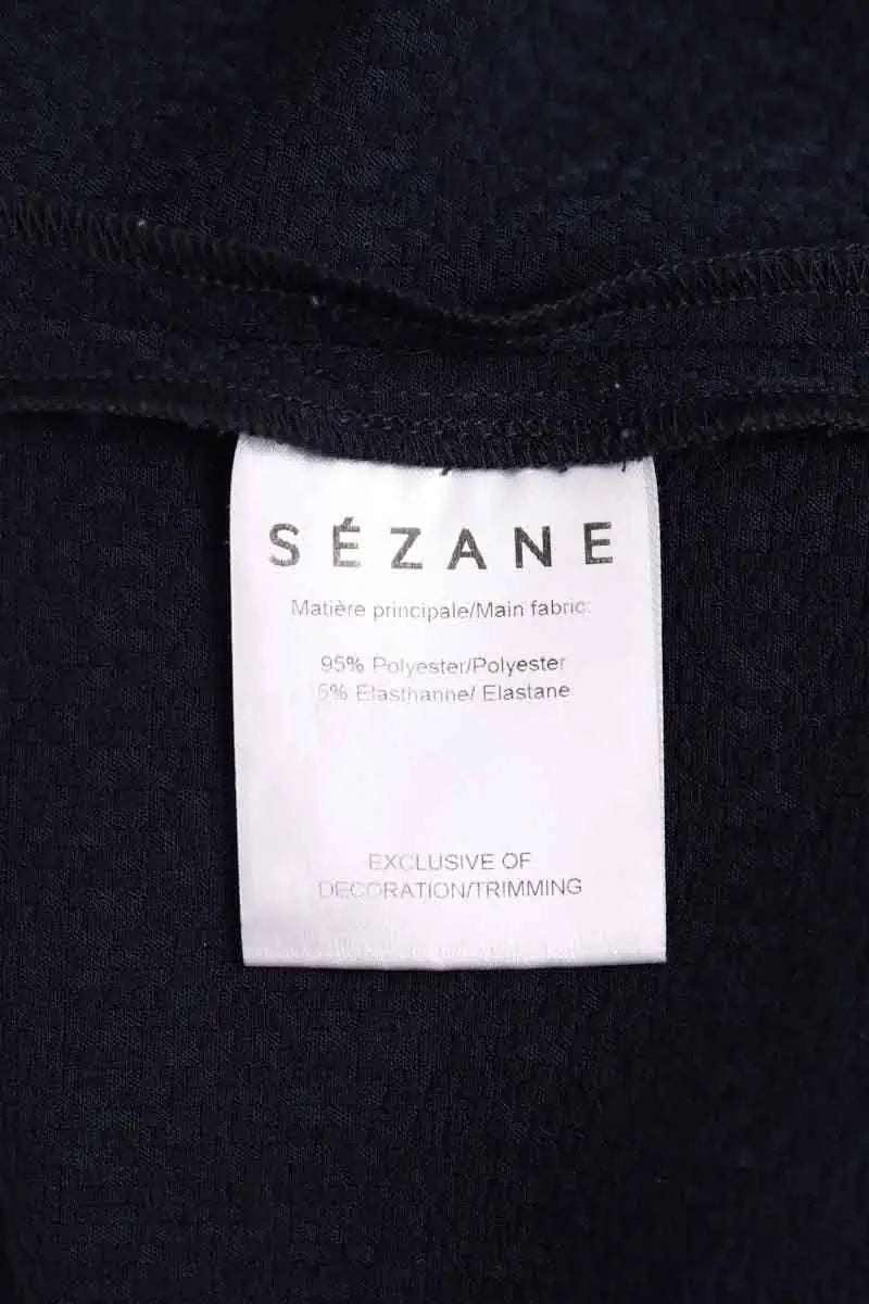 Top Sézane Marine en Synthétique