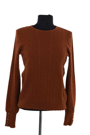 Top Sézane Marron en Coton, taille M - Seconde Main