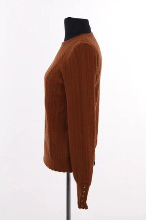 Top Sézane Marron en Coton
