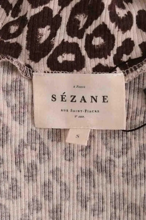 Top Sézane Marron en Coton