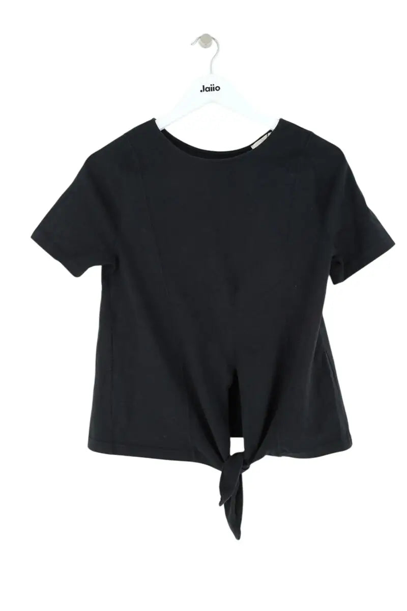 Top Sézane Noir en Coton, taille XS - Seconde Main