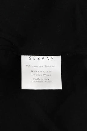 Top Sézane Noir en Synthétique