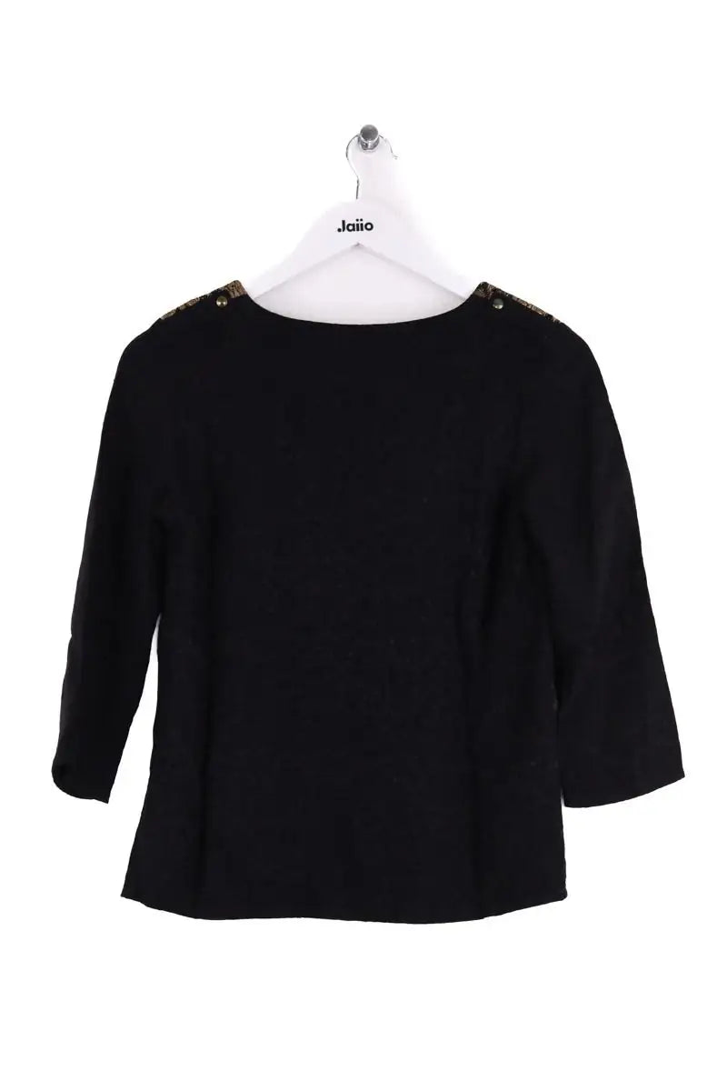 Top Sézane Noir en Viscose