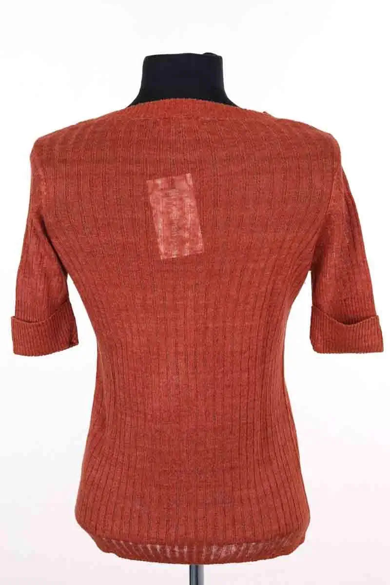 Top Soeur Camel en Lin