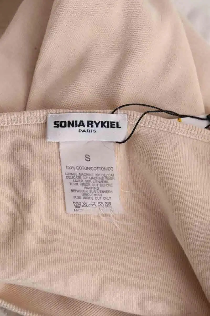 Top Sonia Rykiel Beige en Coton