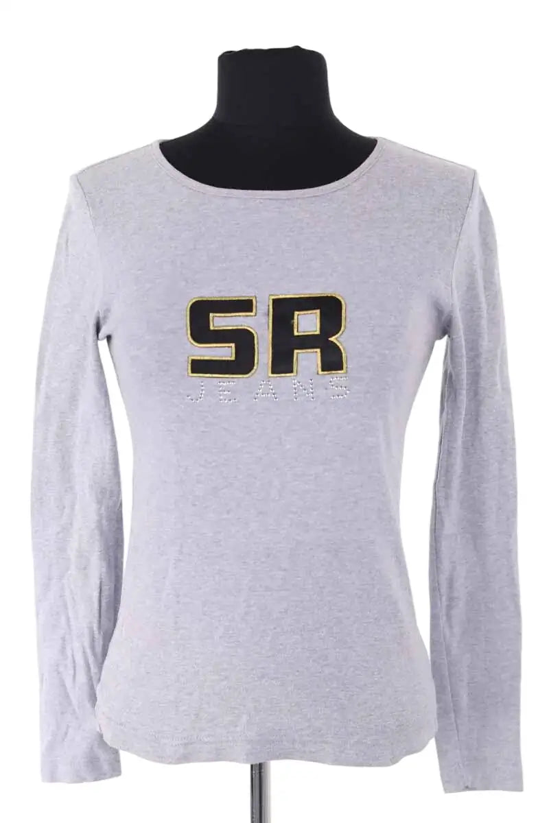 Top Sonia Rykiel Gris en Coton, taille M - Seconde Main