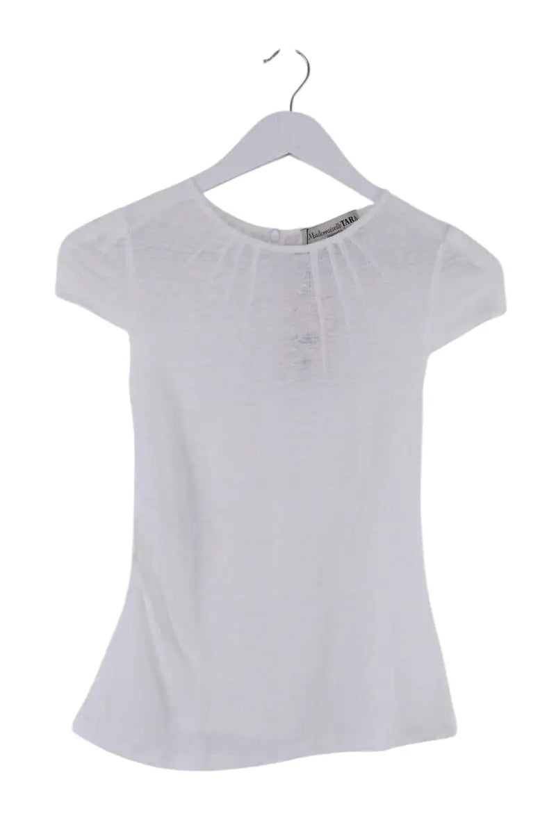 Top Tara Jarmon Blanc en Coton, taille S - Seconde Main