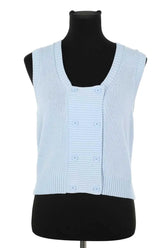Top The Tiny Big Sister Bleu en Coton, taille L - Seconde Main