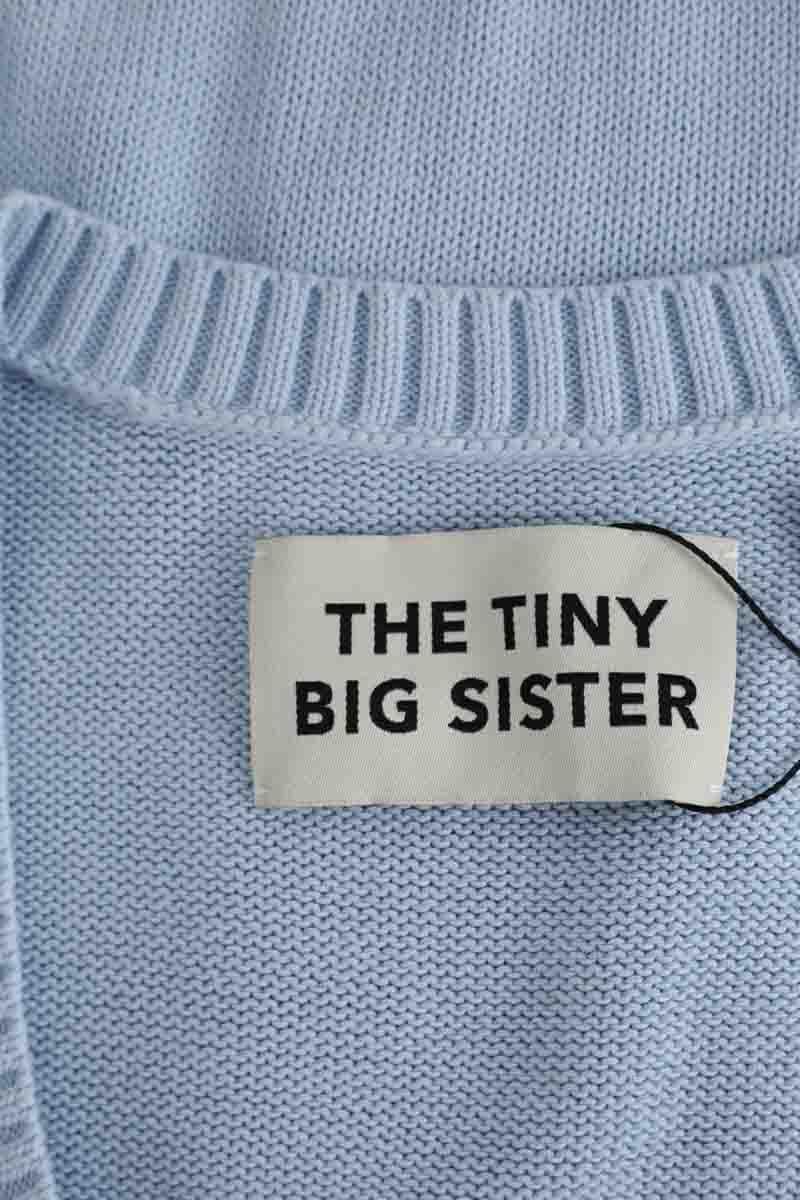 Top The Tiny Big Sister Bleu en Coton