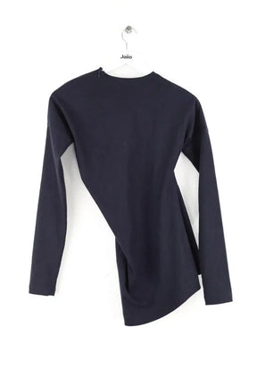 Top Totême Twisted Flannel top Marine en Laine