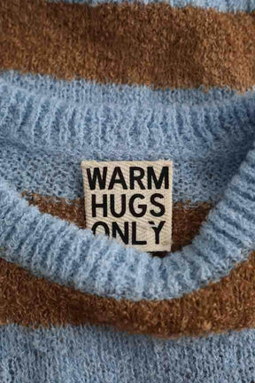 Top Warm hugs only Bleu en Synthétique