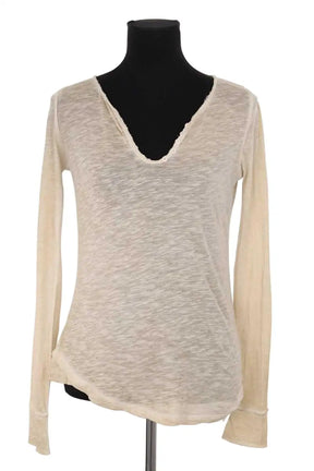 Top Zadig & Voltaire Beige en Coton, taille S - Seconde Main