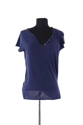 Top Zadig & Voltaire Bleu en Coton, taille XS - Seconde Main