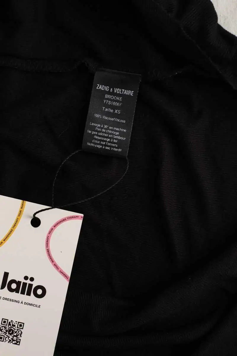 Top Zadig & Voltaire Noir en Viscose