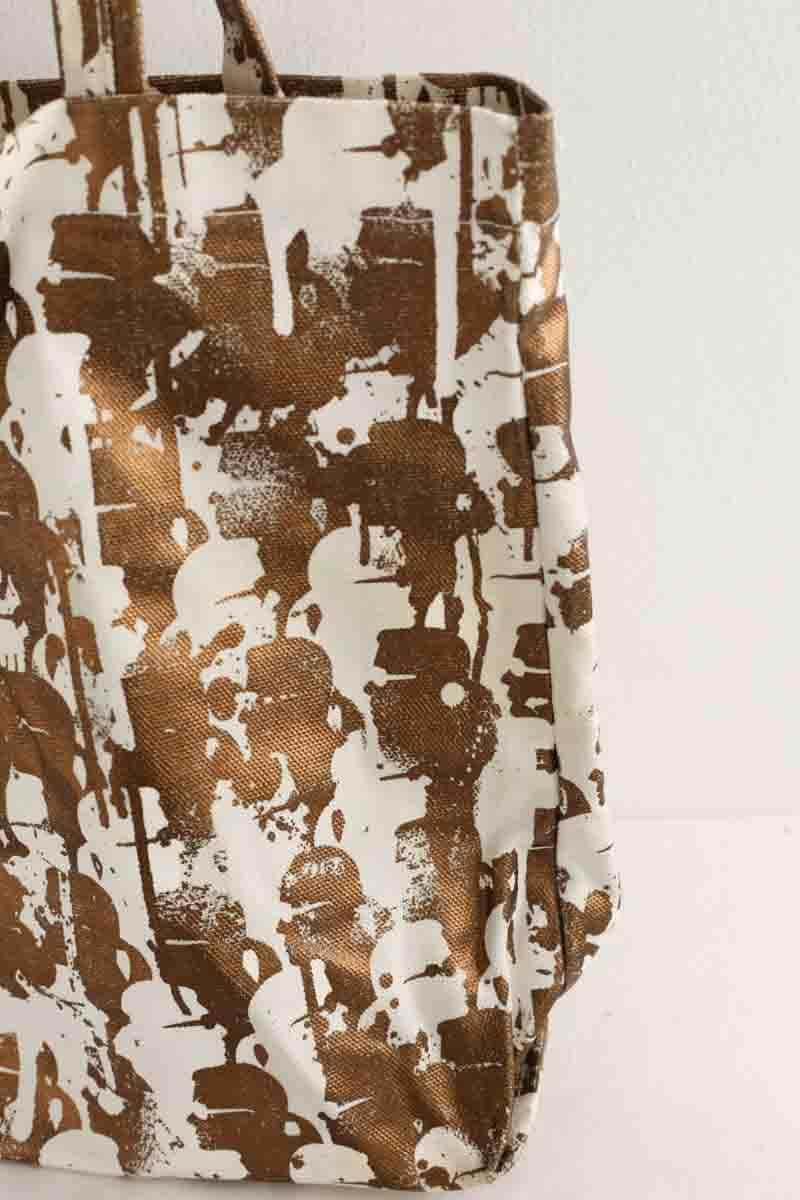 Totebag Karl Lagerfeld Doré en Coton