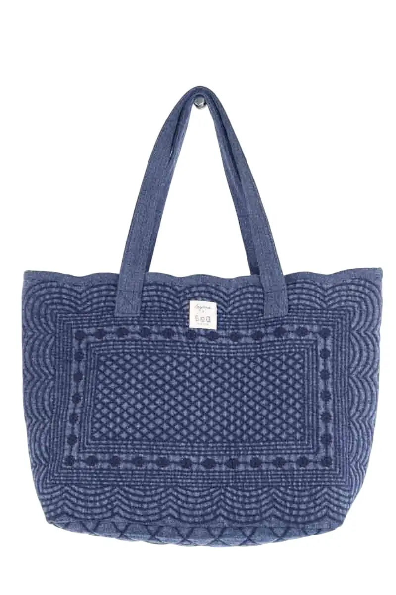 Totebag Sézane Bleu en Coton - Seconde Main
