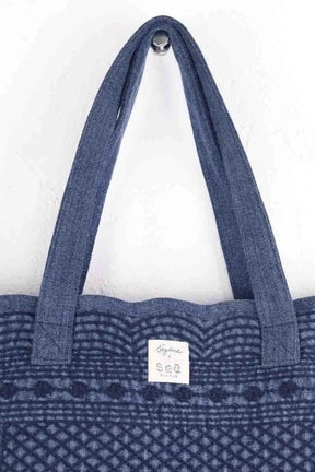 Totebag Sézane Bleu en Coton