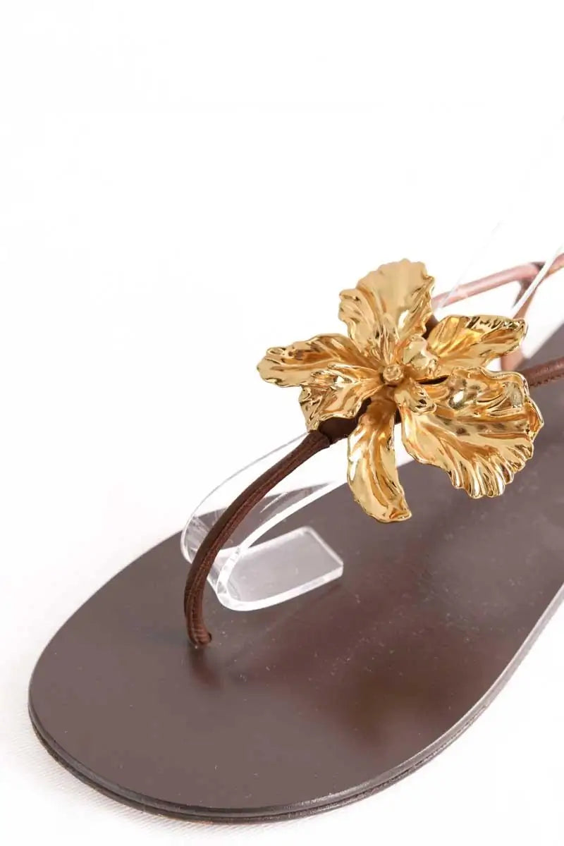 Sandales Giuseppe Zanotti Marron en Cuir