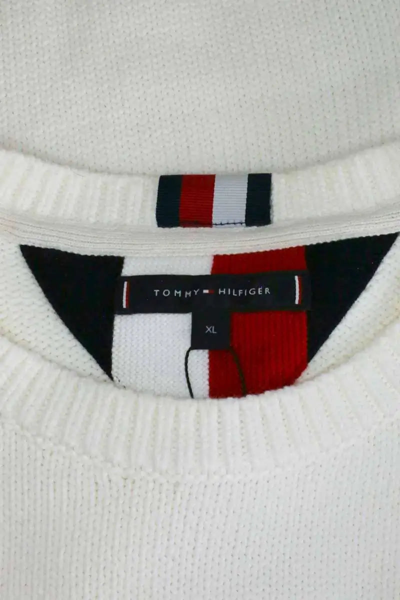 Pull Tommy Hilfiger Blanc en Coton