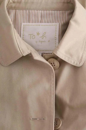 Trench-coat Agnès B. Beige en Coton